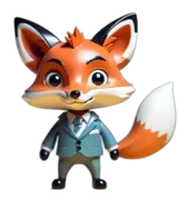 illustración zorrito de segurealo con traje