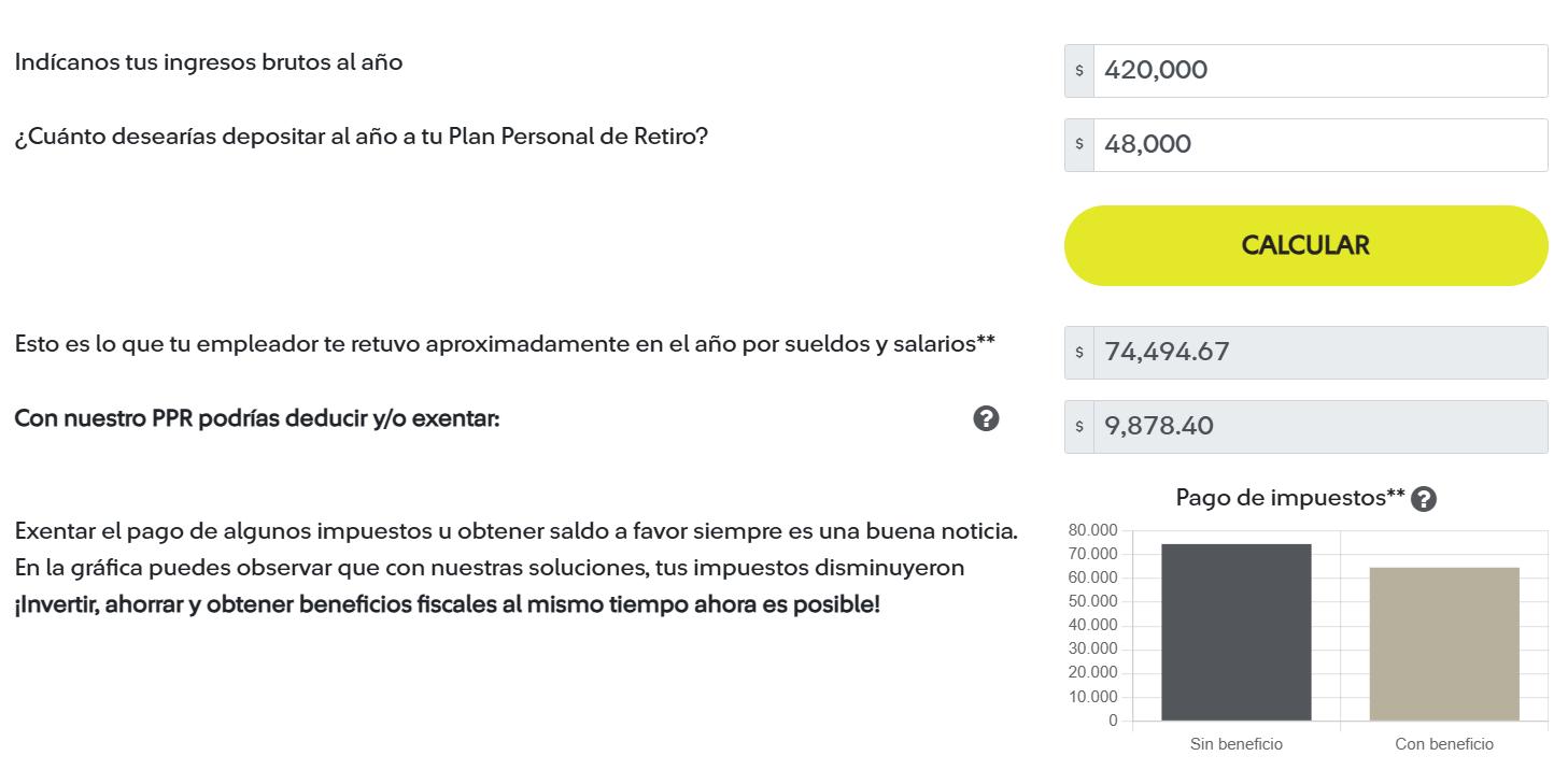 Resultados Sura PPR Calculadora